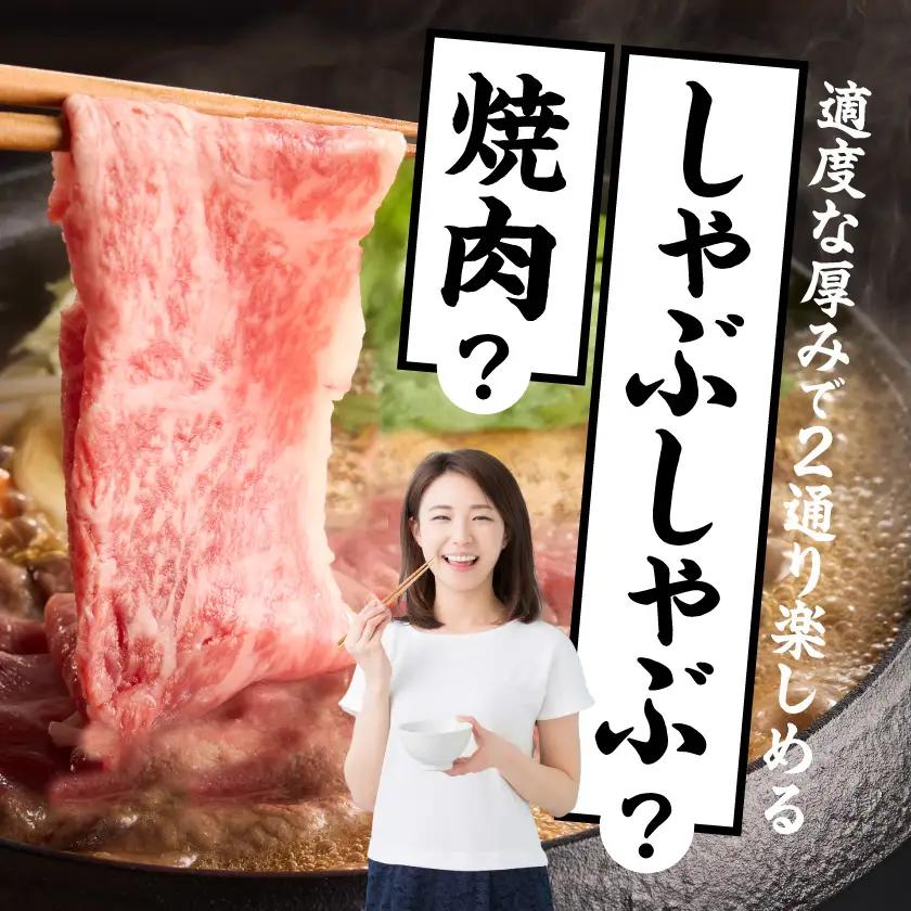 黒毛和牛肩ロースすき焼き・焼肉用600g(黒たれ付)〔19-31-004〕_(都城市) 宮崎県産黒毛和牛 牛肩ロース肉 (すき焼き・焼肉) 600g×1 にくほんぽ黒たれ スキヤキ 牛鍋 焼き肉などで