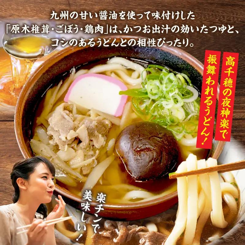 【道の駅 高千穂 レストラン監修】神楽うどん うどん 冷凍うどん 1人前 具入り かつお出汁 惣菜 加工品 冷凍 手軽 簡単調理 お取り寄せ ご当地 グルメ 宮崎県 高千穂町_Tk005-104