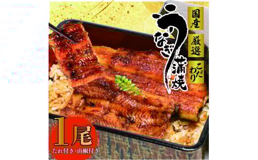 017-11 国産 うなぎ 1尾 蒲焼 タレ 付き 山椒 付き ウナギ 鰻 蒲焼き 自家製 たれ うな雄の鰻蒲焼 静岡県 牧之原市