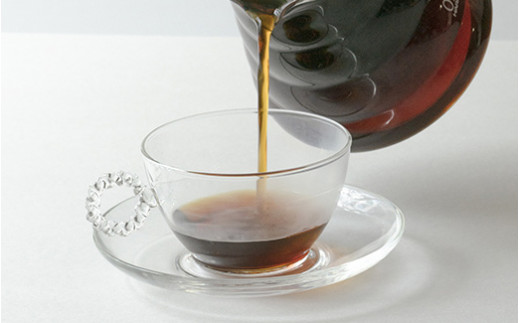 HARIO カップ&ソーサー ネジリR［HTW-CS-N-R］｜ハリオ 耐熱 ガラス 食器 器 キッチン 日用品 キッチン用品 日本製 おしゃれ かわいい HARIO Lampwork Factory