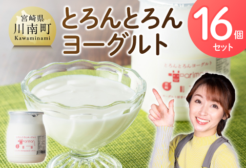 とろんとろんヨーグルト16個セット 【  トロントロンヨーグルト トロントロン アリマン 乳製品 加工品 牛乳 ヨーグルト バター 】［B02905］