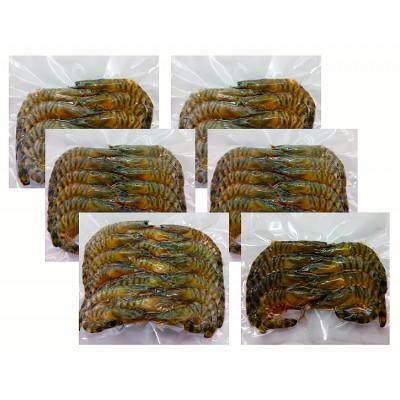 ふるさと納税 屋久島町 活き〆冷凍車海老バラ6パックセット