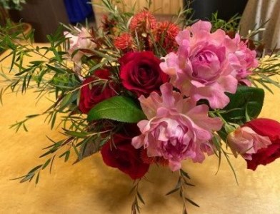 (1257)フラワー　花　バラ　バラ園　アレンジメント　お届け便　山口県　贈り物　ギフト