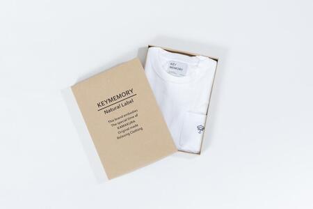 【KEY MEMORY】Natural Label Pocket T-shirts WHITE〈2〉メンズMサイズ