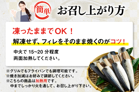 訳あり 減塩 無添加 塩サバ フィレ Mサイズ 総重量 3kg (15-21枚入) 