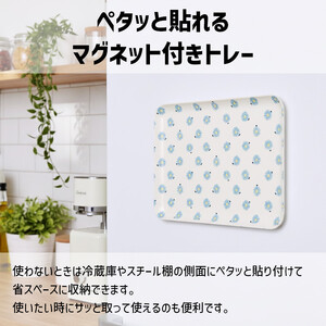 TATSU-CRAFT マグネットトレー L 39cm フラワーボーダー すべり止め付き ［Tk1110］
