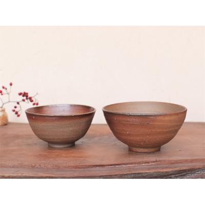 ふるさと納税 上島町 備前焼 飯碗(めおと)　st-013