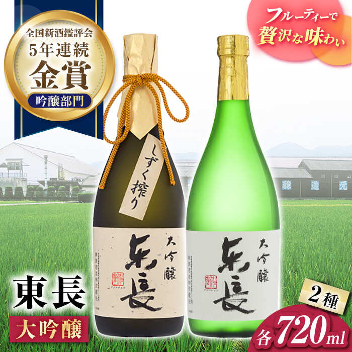 【ふるさと納税】東長 大吟醸 華やか飲み比べ 2種(大吟醸 東長 しずく搾り・大吟醸　東長) 720ml【瀬頭酒造】[NAH106]