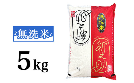 48-7R051【無洗米】新潟県長岡産「新之助」5kg