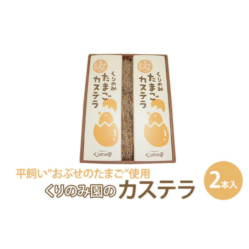 【ふるさと納税】くりのみ園のカステラ（2本入） お菓子 和菓子 和スイーツ スイーツ おやつ おぶせのたまご 風味豊か 卵のコク 厳選素材 ふんわり キメが細かい しっとり 有機JAS | カステラ たまご スイーツ お菓子 人気 おすすめ ギフト 長野 信州 ふるさと納税