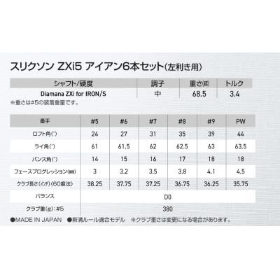 ふるさと納税 都城市 スリクソン ZXi5 アイアン6本セット カーボンシャフト 【Diamana/S/LH】左利き用 |  | 02