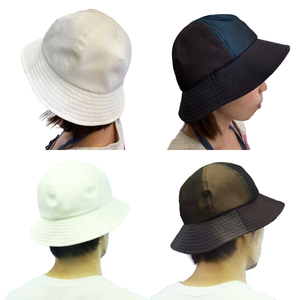 【選べるカラー】　西陣織 メトロハット Mサイズ 玉虫色 ホワイト 帽子 ハット 京都 京都府 長岡京市 伝統 工芸 ファッション おでかけ コーデ 和装 西陣 歴史 ぼうし 職人