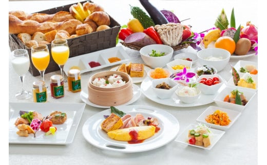 オーシャンタワー プレミアコーラルビュールーム 宿泊券 4名様利用 1泊(朝・夕付)沖縄かりゆしビーチリゾート・オーシャンスパ