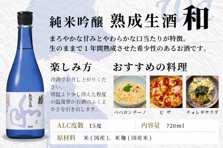 １０月限定★季節限定酒★純米吟醸 和 熟成生酒 720ml 15％ 関谷醸造 蓬莱泉 ほうらいせんお酒 日本酒 酒 純米 吟醸 純米吟醸酒 コメ 米 お米 アルコール おすすめ お取り寄せ プレゼント