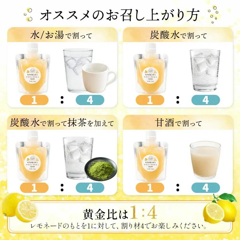 KINOKAWA レモネードのもと 130g×3パック 森脇立日 tatsuhi shop 