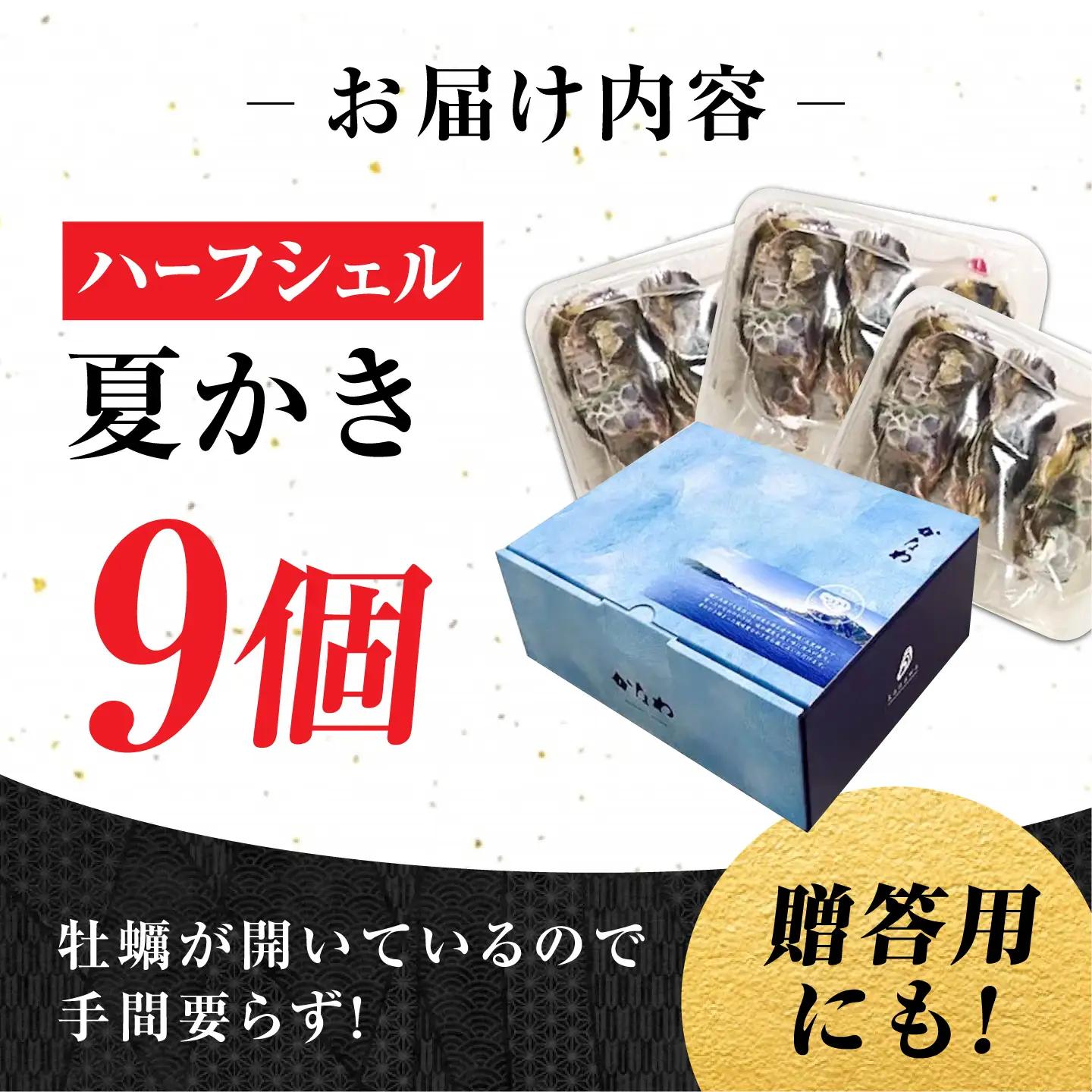 生牡蠣夏かき9個 牡蠣[XBP012]