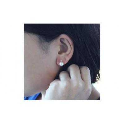 ふるさと納税 志摩市 志摩産 アコヤ真珠 【大珠 8-8.5ミリ 高品質】 ピアス (K18WG) |  | 02