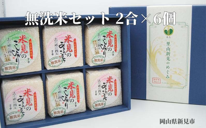 
            【令和7年産】里山新見のめぐみ お米セット（2合×6個）　【2025年9月より発送】
          