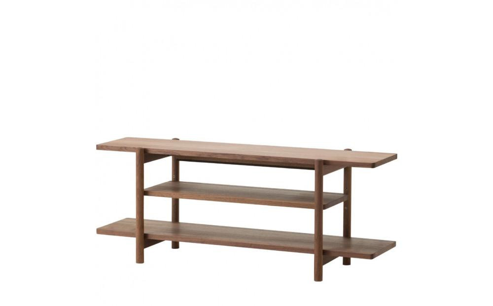 
旭川家具　コサイン　TVボード（ワイド）ウォルナット【 旭川家具 北海道 旭川市 木製 家具 コンパクト TVボード テレビボード 棚 50型テレビ 選べる樹種 シンプル ナチュラル 手作り 北欧 おしゃれ 天然木 無垢 】_00661
