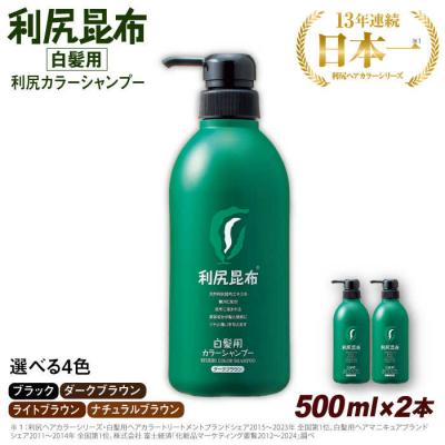 ふるさと納税 糸島市 【2本入】[白髪用] 利尻カラーシャンプー 大容量サイズ 株式会社ピュール[AZA066]