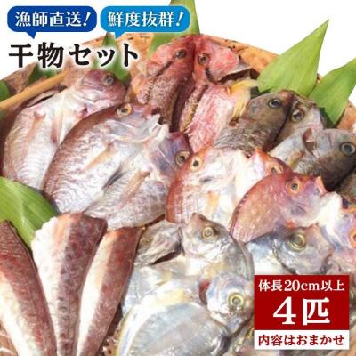 ふるさと納税 糸島市 干物 セット 4点(1匹 20cm 以上)マダイ 糸島市/徳栄丸[APD006]