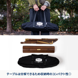 ウッドロールトップテーブルＬＩＧＨＴ６０　ブラック_OS226-0019