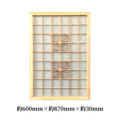 ふるさと納税 加茂市 ムク材　組子アートパネルB　デザイン角1 (1枚) |  | 01