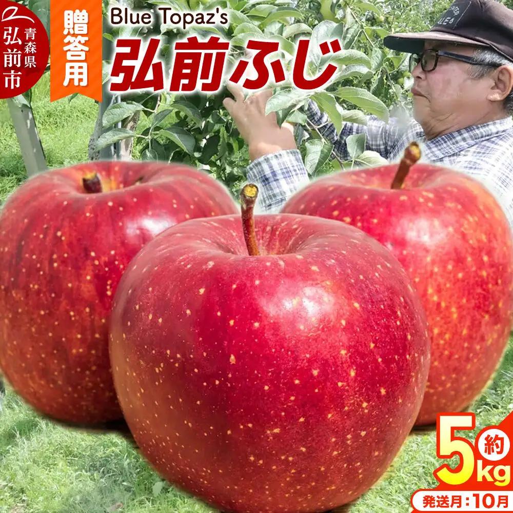 【26年10月中旬～発送】りんご 弘前ふじ【贈答用】約5kg 青森県 弘前市