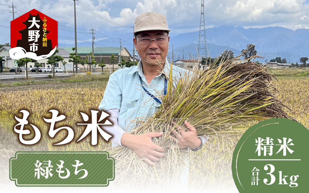 
                  【令和8年度 新米先行受付】もち米 精米 3kg | 白米 古代米 餅 おこわ もち米 緑もち 国産 餅 モチ もちもち おもち おこわ おはぎ ぼたもち お雑煮 赤飯 米 お米 アレンジ 調理 大野市 福井県 常温 もち米
                