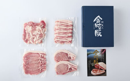 豚肉 4種 切り落とし 約 1.9kg 小分け 国産 金時豚 ブランド豚 冷凍 とんかつ 焼肉 ロース バラ セット 徳島県 阿波市 