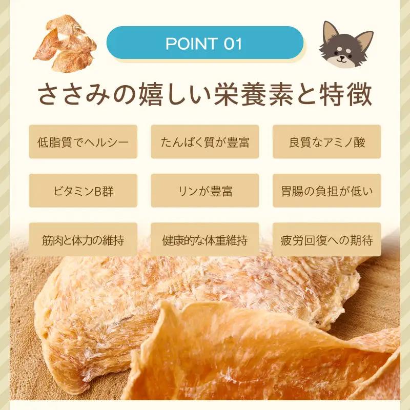 ペットフード研究所 国産無添加 贅沢ささみステーキ 200g【087D-183】