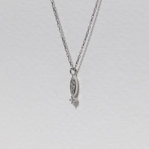 プラチナ 0.04ct ダイヤモンドペンダント　BQ-165