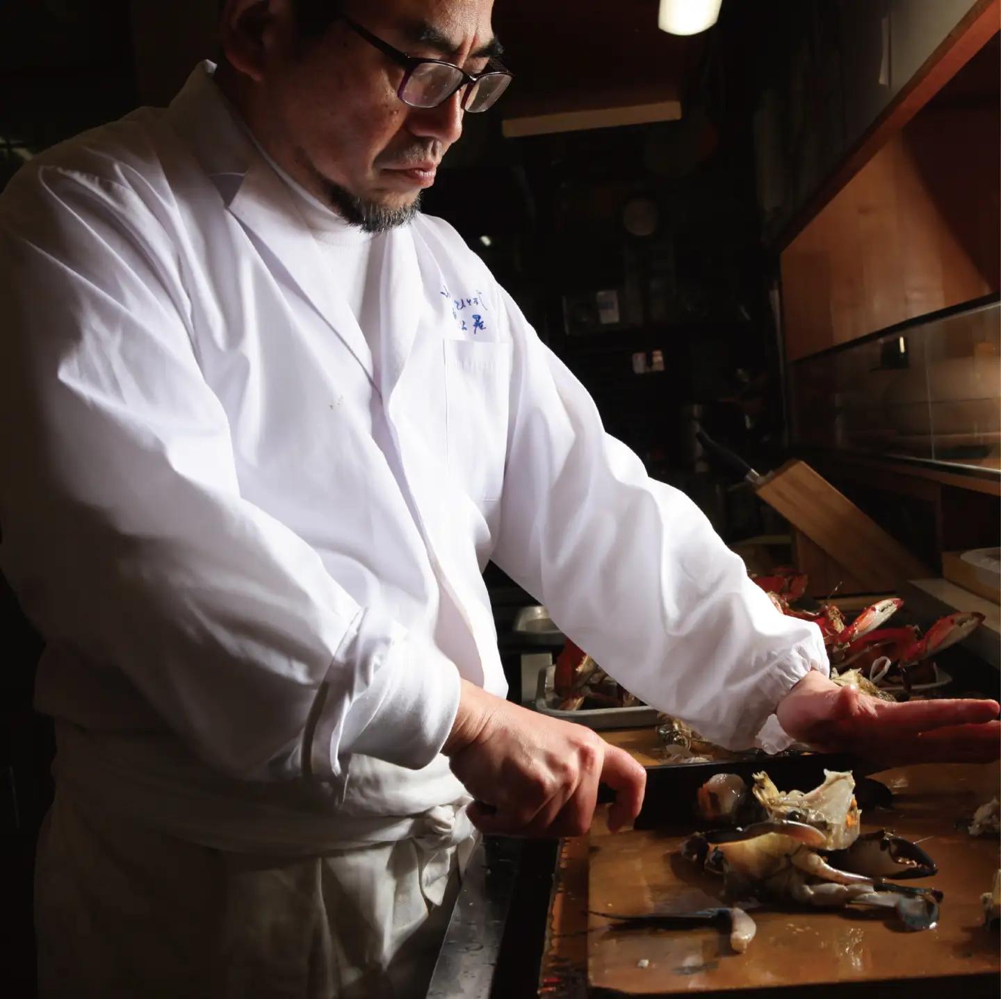 【お歳暮対応】わたりがに料理 割烹松屋 わたりがに会席 お昼ぺア券（50,000円）