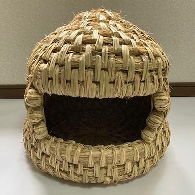 ふるさと納税 甲賀市 信楽産  稲わら製 【猫ちぐらG】