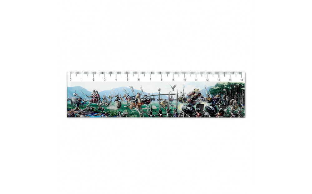 オリジナル【動物合戦絵巻アクリル定規】３本セット／名古屋刀剣博物館
