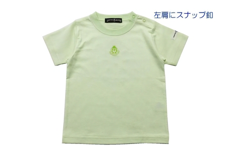 子ども用 半袖Tシャツ TENTOUMUSHI てんとう虫PT ライトグリーン 80サイズ｜子供 服 Tシャツ 綿 国産 日本製 赤ちゃん ベビー お祝い [0799]