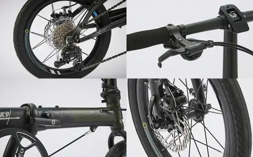 【 Steel Grey Black 】 DAHON フォールディングバイク K9X 16インチ 自転車 折りたたみ自転車 折りたたみ コンパクト 通勤 通学 日常使い サイクリング 収納