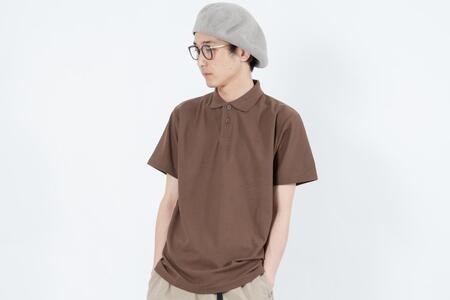 《2》【KEYMEMORY鎌倉】KMポロシャツ BROWN　メンズLサイズ