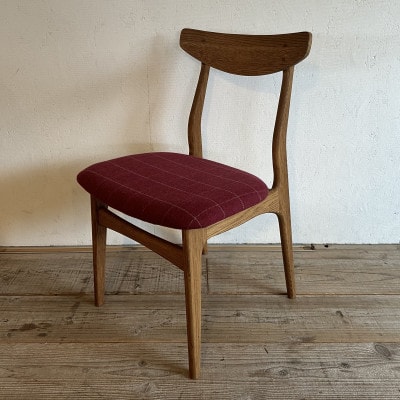 Cordial Dining Chair ブラウンフレーム リボン エンジ 【SWOF】【1553742】