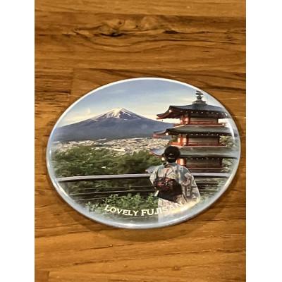 ふるさと納税 山梨県 課題解決型地域活性化富士山オリジナルアイテム 缶バッジ 5個セット |  | 02