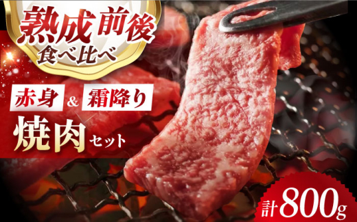 焼肉セット （霜降り・赤身/熟成前後の食べ比べ） 800g 焼肉 赤身 霜降り BBQ 食べ比べ 肉 お肉 牛肉 黒毛和牛 和牛 赤身 牛肉 サーロイン 霜降り 霜降 熟成 焼肉 焼肉 赤身 霜降り BBQ 食べ比べ 肉 お肉 牛肉 黒毛和牛 和牛 赤身 牛肉 サーロイン 霜降り 霜降 熟成 焼肉 大阪府高槻市/株式会社ＭＡＲＢＬＡＮＣ [AOAS013]