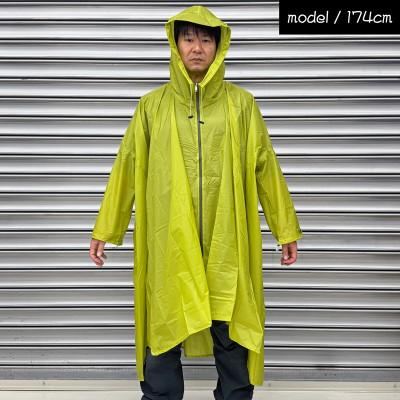 ふるさと納税 羽咋市 【アシッドグリーン】oxtos(オクトス) UL 透湿防水ツェルトポンチョライト ロング
