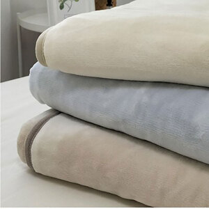 ＜セミダブル＞贅沢ふわふわオーガニックコットン敷毛布　120×205cm　OGMS-3SW-BE