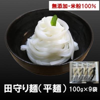ふるさと納税 雲南市 グルテンフリー米粉麺 田守り麺(平麺)100g入×9袋|無添加・米粉100%で体に優しい
