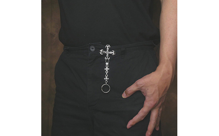 small vampire cross key chain