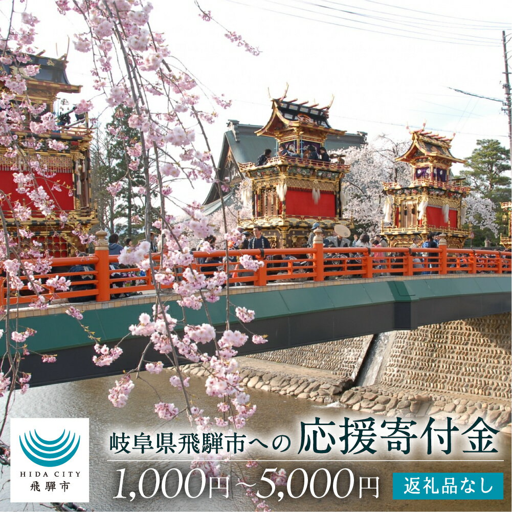 【ふるさと納税】《返礼品なし》岐阜県飛騨市への寄付 応援寄付金 使い道 選べる 1000円 2000円 3000円 4000円 5000円