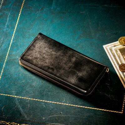 【ふるさと納税】【ココマイスター】COCOMEISTER ブライドル グランドウォレット(ブラック)【1679705】