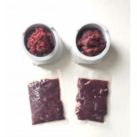 【毎月定期便】三河のジビエ　ペットフード　 成犬用「カット肉」と「ミンチ肉」(1才～7才対象)全3回【配送不可地域：離島】【4083824】