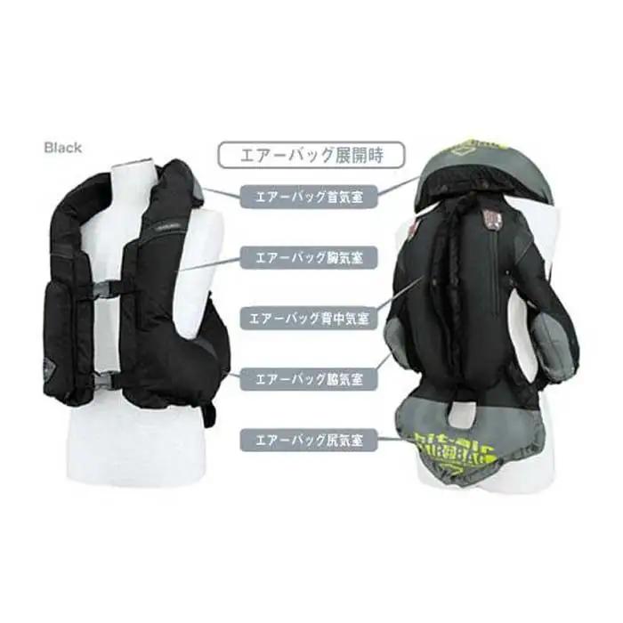 ＜2XLサイズ＞【バイク用品】エアバッグ　hit-air 一体型エアバッグ・ハーネスタイプ MLV-C BLK