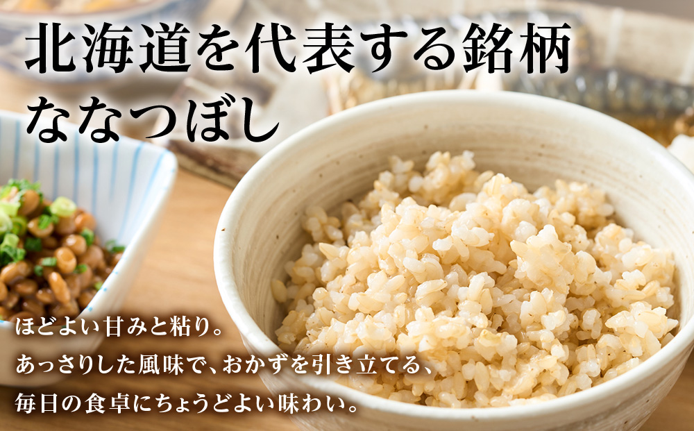 【新米予約】【定期便8回】ななつぼし玄米2kg≪杉本農園≫